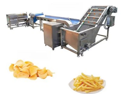 Kartoshka chiplari liniyasi avtomatik oqartirish mashinasi